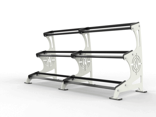 Arsenal Strength - Alpha Series | ALPHA 3 TIER HEX DUMBBELL RACK (15 PAIRS)