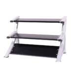 Intek Strength | Tray - Style Triple Tier Dumbbell Rack