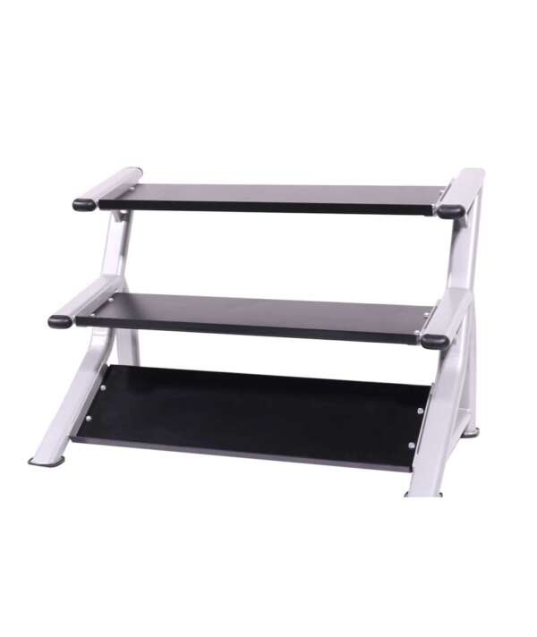 Intek Strength | Tray-Style Triple Tier Dumbbell Rack