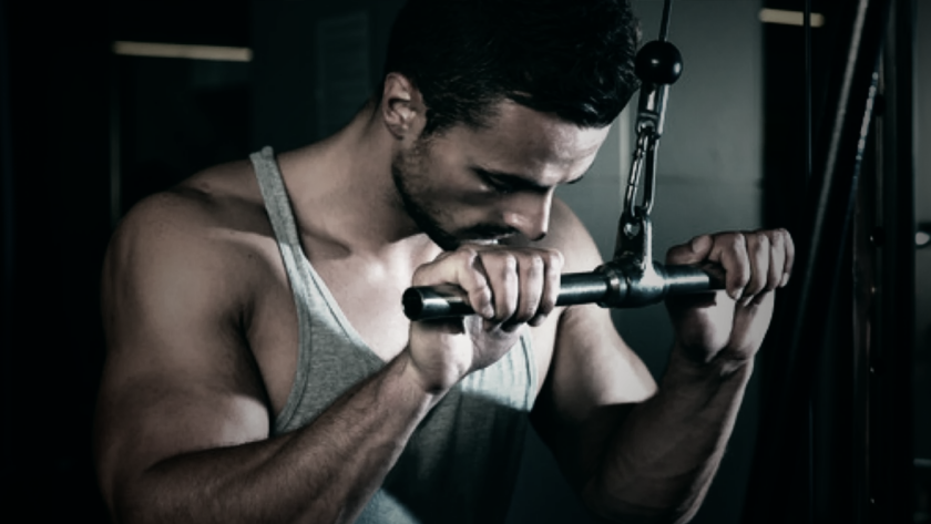 Straight Bar Tricep Extension
